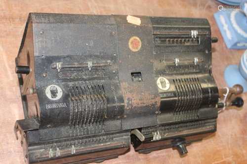 An early 20th century German Brunsviga adding machine, w.49c...