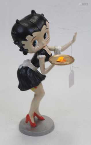 A reproduction cast metal figure of Betty Boop, h.31cm