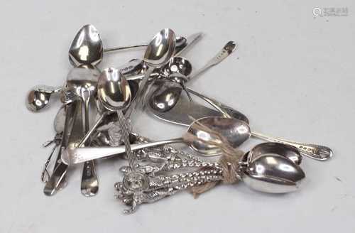 A collection of assorted loose mainly silver but some unmark...