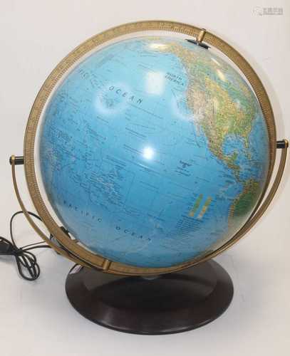 A Raplogle Scanplobe 40cm terrestrial globe