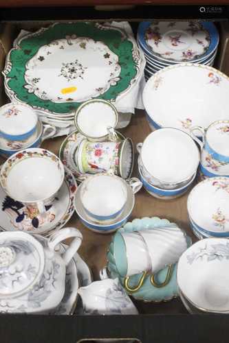 A box of miscellaneous china, to include a Royal Albert tete...