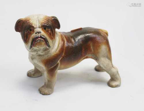 A cast iron doorstop in the form of a bulldog, height 16cm