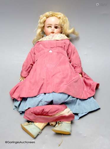 A Kammer and Reinhardt bisque porcelain doll, in original cl...