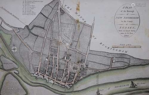 J.Edwards, 1818. A Plan of the Borough of New Shoreham (Shor...