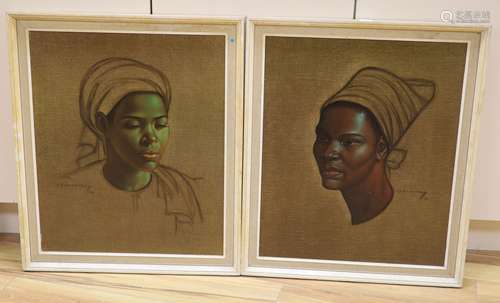 After Vladimir Tretchikoff (Russian, 1913-2006), pair of col...