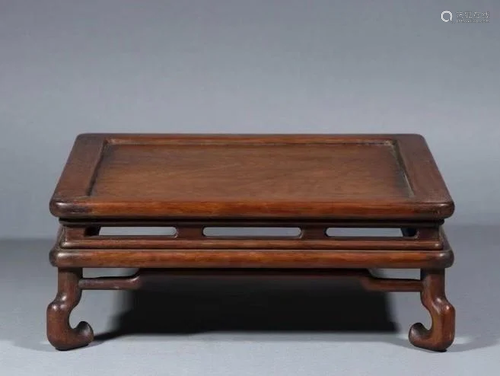 CHINESE HUANGHUALI WOOD SQUARE TABLE