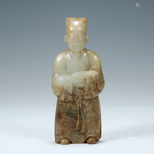 CARVED JADE MASTER FIGURE ORNAMENTS