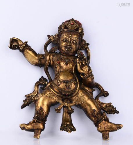 GILT BRONZE VAJRA BODHISATTVA