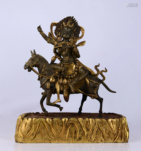 GILT BRONZE AUSPICIOUS TIANMU