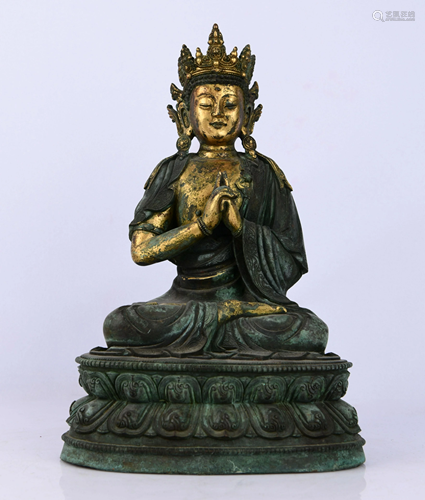 GILT BRONZE SAYINGS OF SAKYAMUNI