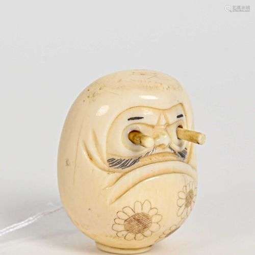 **JAPON, école de Kobe - Période MEIJI (1868-1912) Netsuke e...