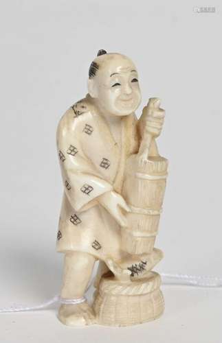 ** JAPON - Fin de période MEIJI (1868-1912) Netsuke en ivoir...