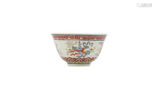 A CHINESE FAMILLE ROSE 'BAJIXIANG' CUP.