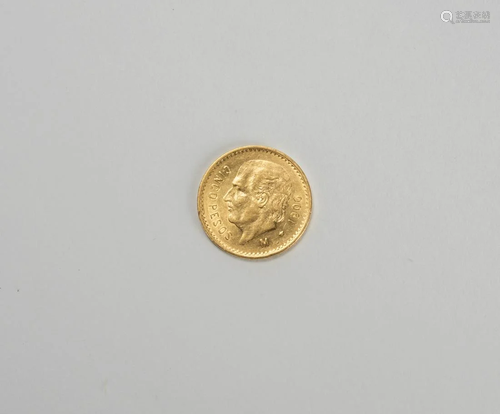 A Mexician Gold Coin,1906 Hidalgo, 10 Pesos