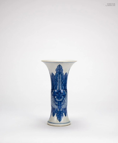 19th Century-A Blue And White Vase