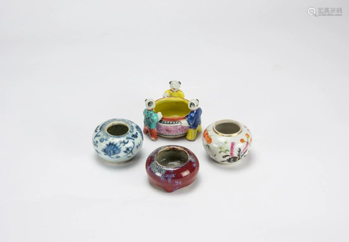 Qing - A Group Of Four Small Brush Washer