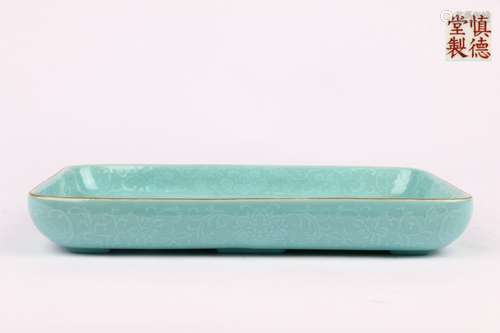 Turquoise-glazed Brush Cleaner