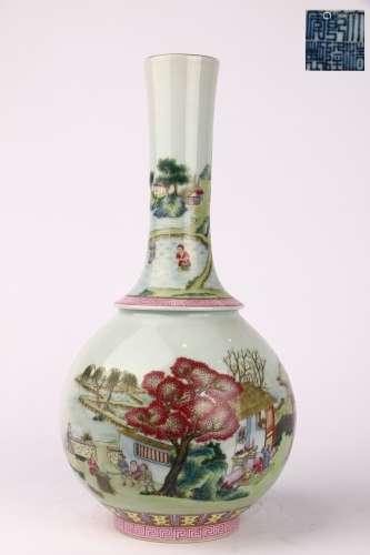 Famille Rose Globular Vase