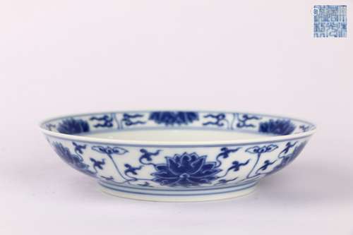 Blue-and-white Plate