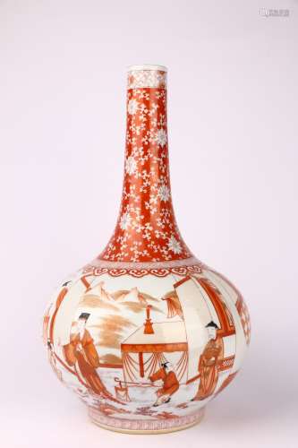 Iron-red-glazed Gall-bladder Vase