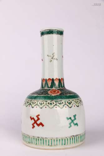 Multicolored Bell-shaped Zun Vessel