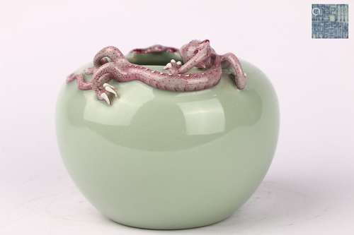 Pea Green Glazed Water Pot