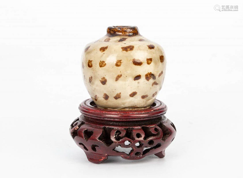 YUAN OR MING DYNASTY SMALL JAR