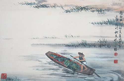 A CHINESE PAINTING BY BIN KE