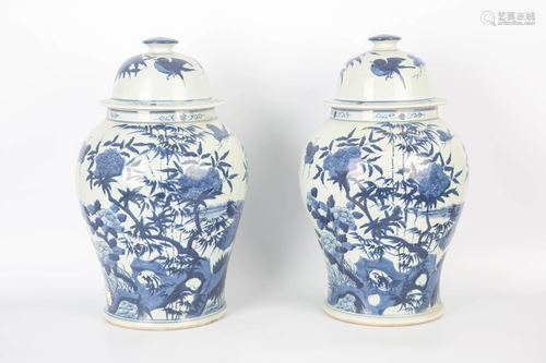 REPUBLIC OF CHINA BLUE AND WHITE GENERAL JAR