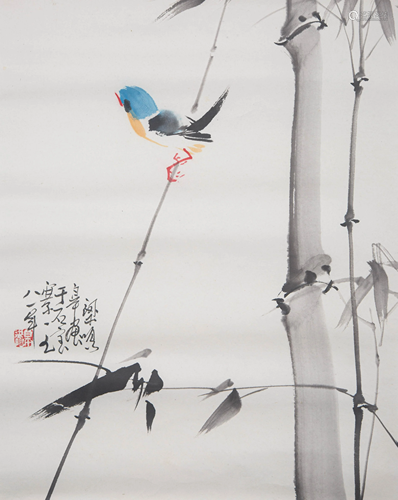 A CHINESE PAINTING BY LIANG MINGGAO