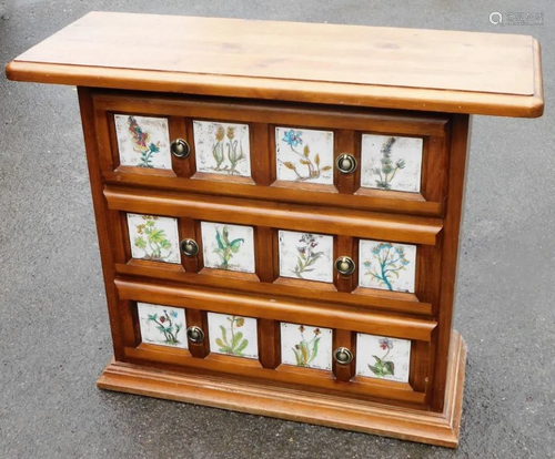 A PINE NOVELTY CABINET