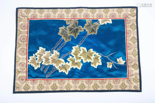 LATE QING DYNASTY EMBROIDERY