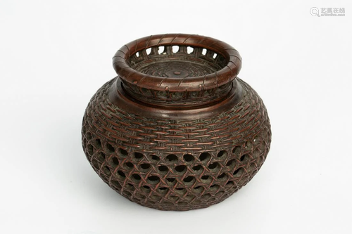 LATE QING/REPUBLIC OF CHINA TEA CADDY