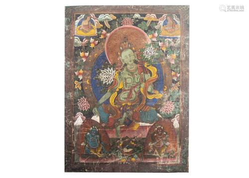 19TH CENTURY TIBETAN THANGKA