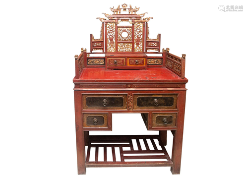 19TH CENTURY TIBETAN DRESSING TABLE