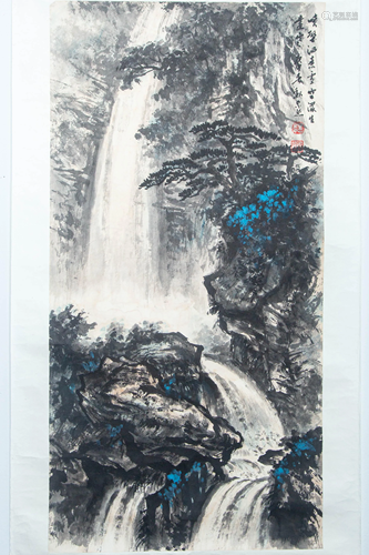 A CHINESE PAINTING BY WEI ZIRAN