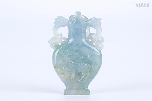 19TH CENTURY JADEITE BOTTLE