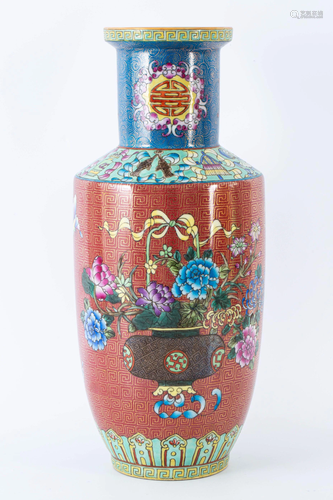 DA QING YONG ZHENG YEAR' LONGEVITY PATTERN FLORAL