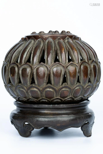 20TH CENTURY COPPER INCENSE BURNER