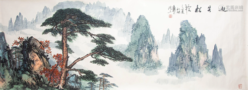 A CHINESE PAINTING BY TAN XINHU