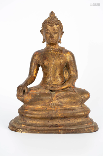 20TH CENTURY BRONZE BUDDHA STATUE