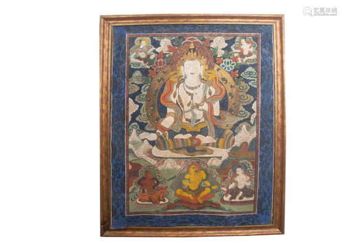 19TH CENTURY TIBETAN THANGKA