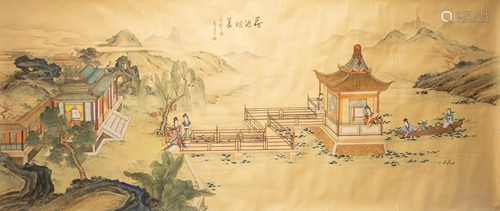 A CHINESE PAINTING ON SILK