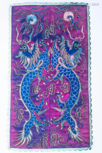 LATE QING DYNASTY EMBROIDERY