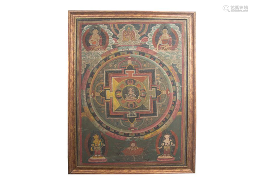 19TH CENTURY TIBETAN THANGKA