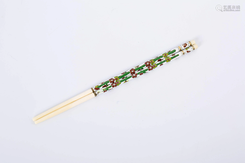 TOOCH AND CLOISONNE CHOPSTICKS