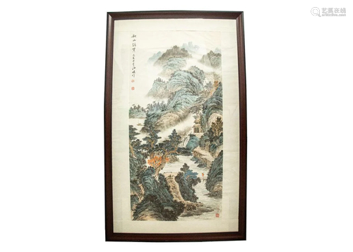 A CHINESE PAINTING BY HAI PENG