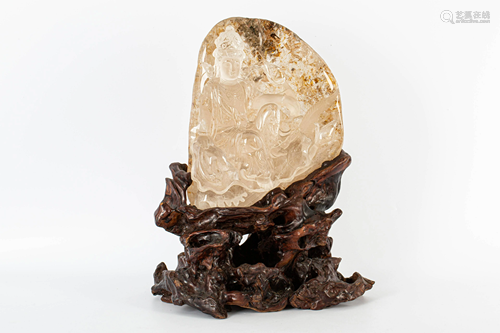 19th CENTURY NATURAL CRYSTAL FIGURE