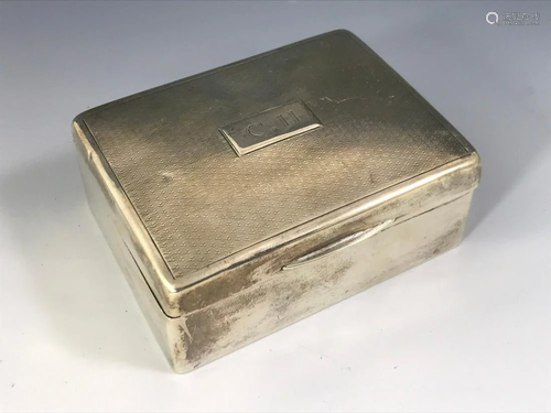 SILVER CIGARETTE BOX