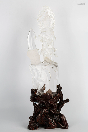 19th CENTURY NATURAL CRYSTAL FIGURE